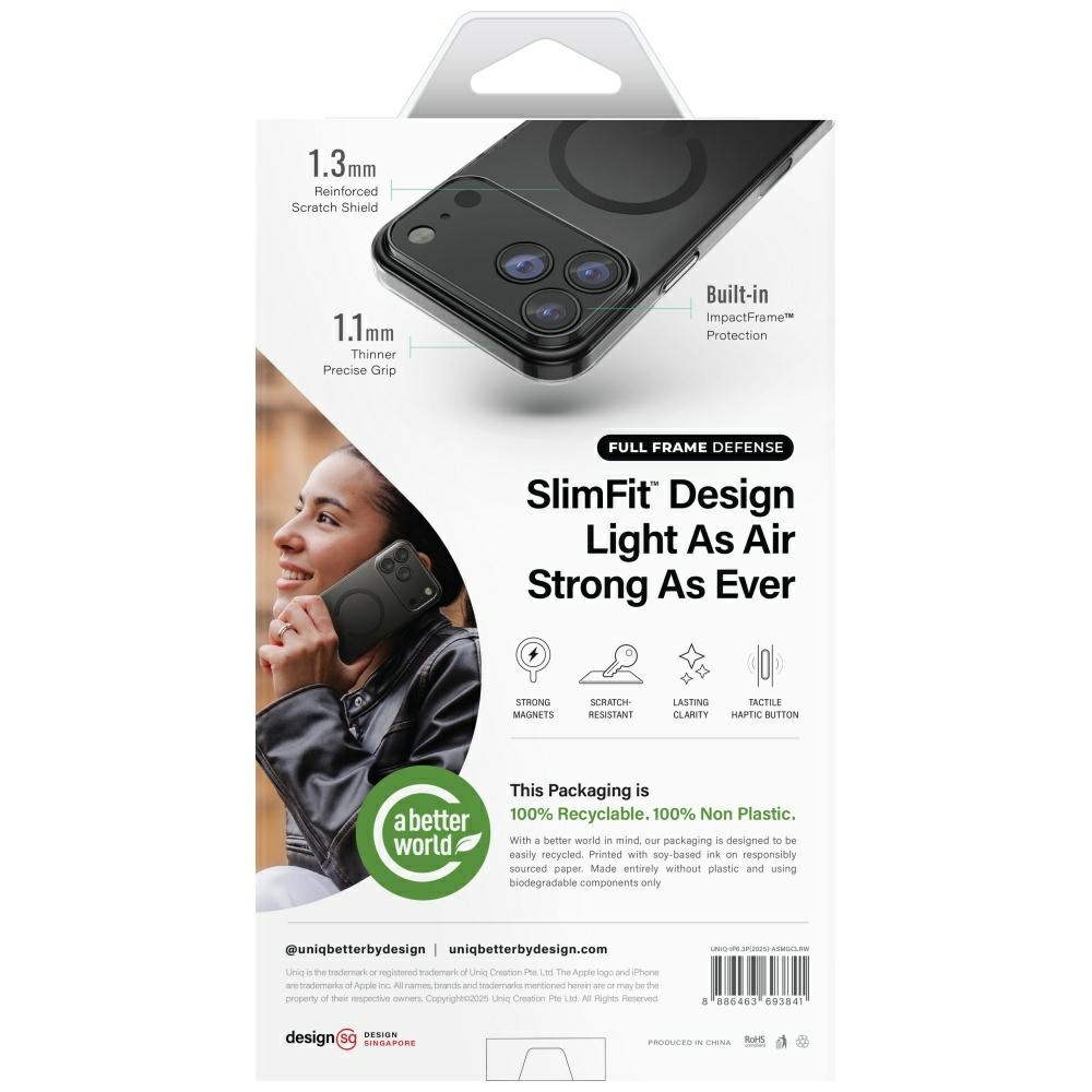 Uniq Airsuit Magclick Charging Case for iPhone 17 Pro - Transparenteng