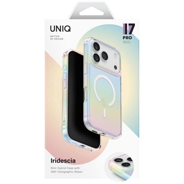 Uniq Iridescia Magclick Charging Case for iPhone 17 Pro - Multicoloreng