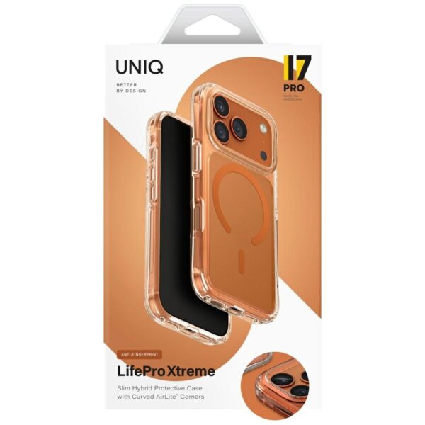 Uniq LifePro Xtreme Magclick Charging Case for iPhone 17 Pro - Orangeeng