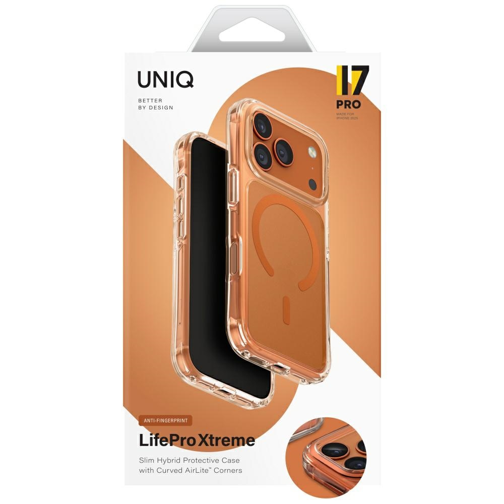 Uniq LifePro Xtreme Magclick Charging Case for iPhone 17 Pro - Orangeeng
