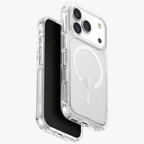 Uniq LifePro Xtreme Magclick Charging Case for iPhone 17 Pro - Clear-Glittereng