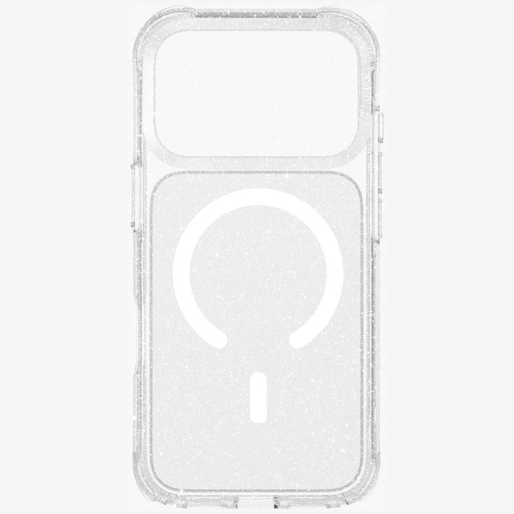 Uniq LifePro Xtreme Magclick Charging Case for iPhone 17 Pro - Clear-Glittereng