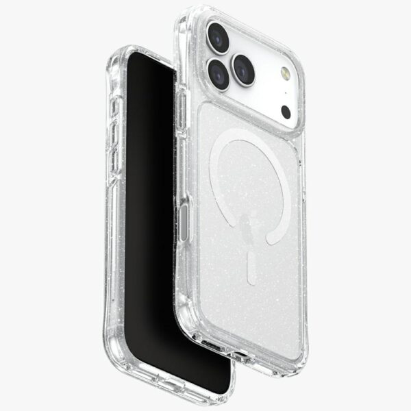 Uniq LifePro Xtreme Magclick Charging Case for iPhone 17 Pro Max - Clear-Glittereng