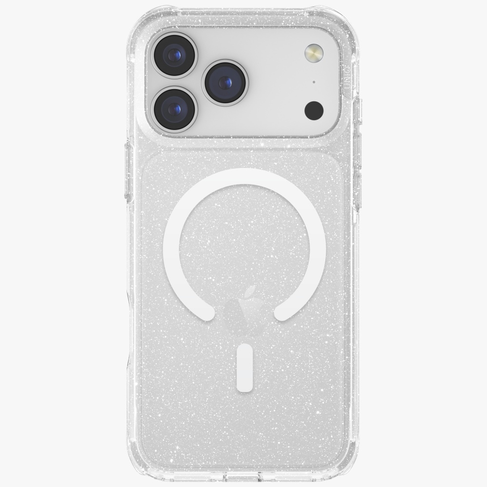 Uniq LifePro Xtreme Magclick Charging Case for iPhone 17 Pro Max - Clear-Glittereng