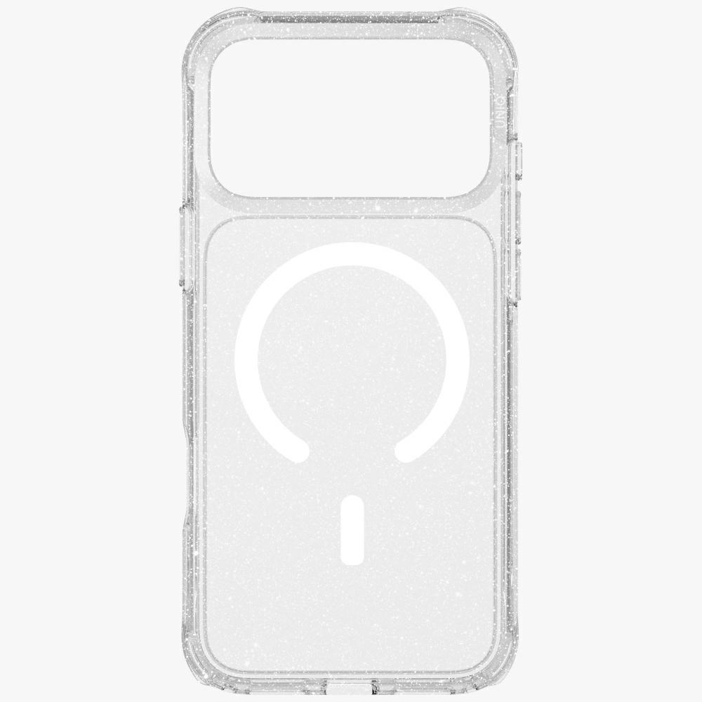 Uniq LifePro Xtreme Magclick Charging Case for iPhone 17 Pro Max - Clear-Glittereng