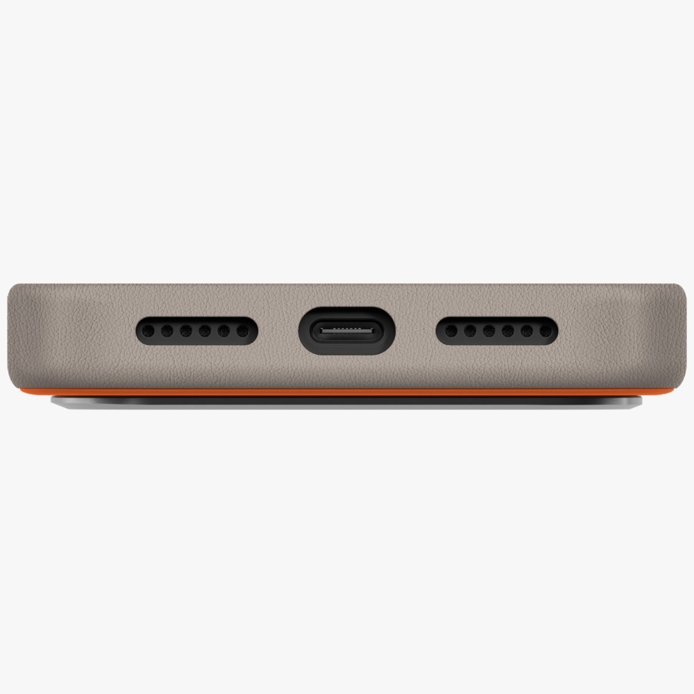 Uniq Lyden DS Case for iPhone 17 Pro Max Magclick Charging - Orange-Grayeng