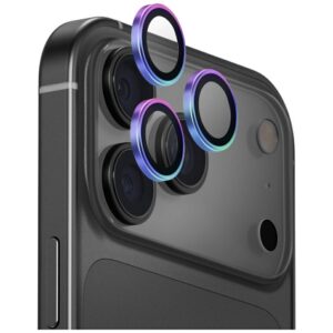 Uniq Optix Aluminum Camera Lens Protector for iPhone 17 Pro / iPhone 17 Pro Max with Applicator - Multicoloreng