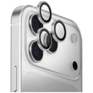 Uniq Optix Aluminum Camera Lens Protector for iPhone 17 Pro / iPhone 17 Pro Max with Applicator - Silvereng