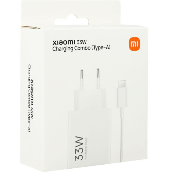 Xiaomi MDY-16-EF 1xUSB-A 33W Wall Charger with 3A USB-C Cable - Whiteeng