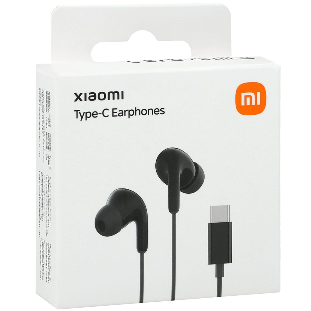 Xiaomi BHR8930GL In-Ear Wired Headphones USB-C with Remote Control - Blackeng