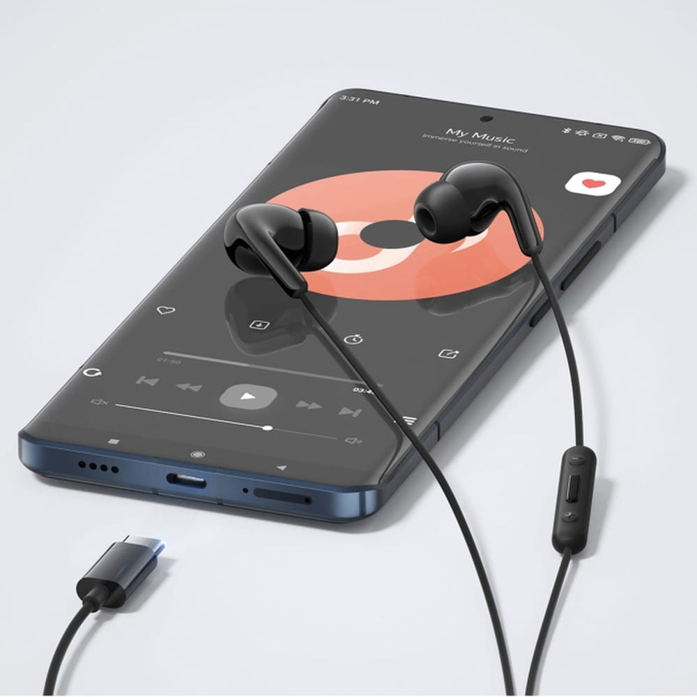 Xiaomi BHR8930GL In-Ear Wired Headphones USB-C with Remote Control - Blackeng