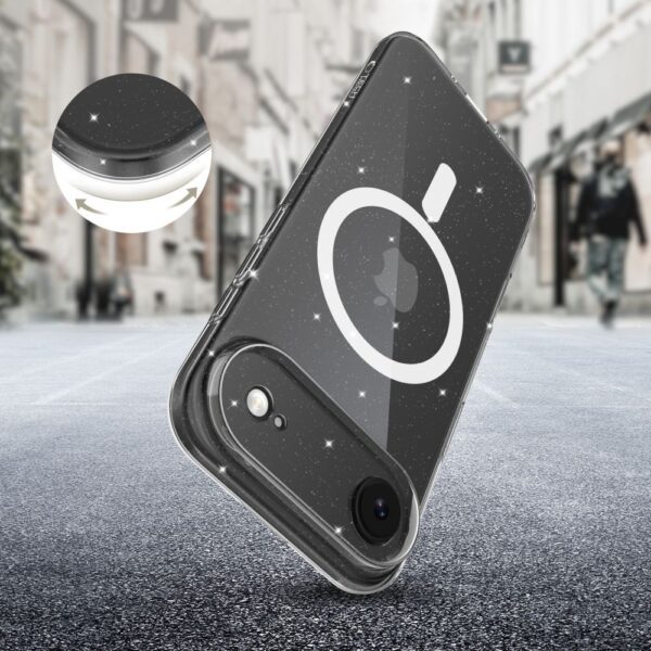 Tech-Protect FlexAir MagSafe Case for iPhone 17 Air - Clear Glittereng