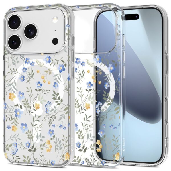 Tech-Protect FlexAir MagSafe Case for iPhone 17 Pro - Daisies with Leaveseng