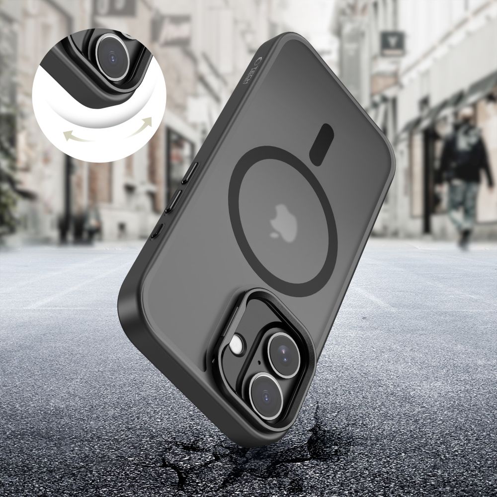 Tech-Protect MagStand MagSafe case for iPhone 17 - matte blackeng