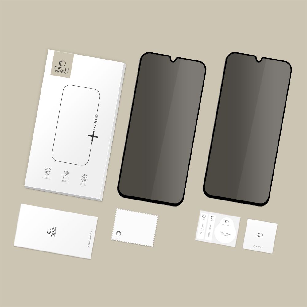 Tech-Protect Glass Spy+ 2-pack Privacy Glass for Samsung Galaxy A16 4G / 5G / A26 5G / A17 4G / 5Geng
