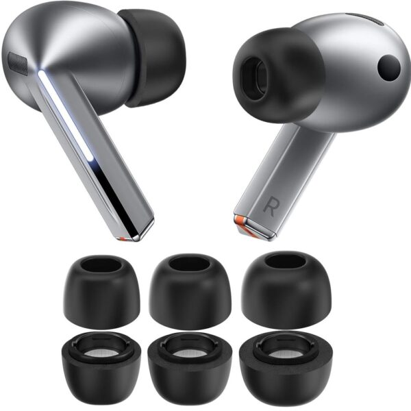 Tech-Protect Ear Tips for Samsung Galaxy Buds 3 Pro in sizes S / M / L - black (3 pcs.)eng