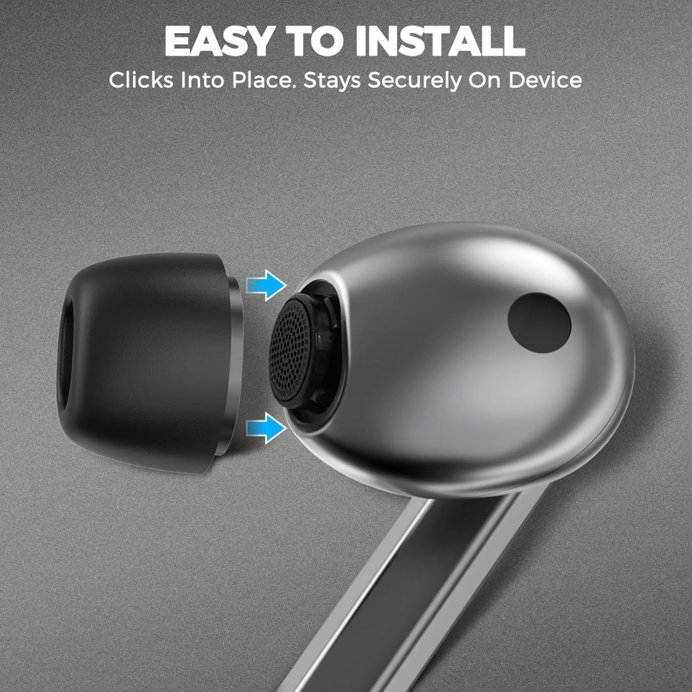 Tech-Protect Ear Tips for Samsung Galaxy Buds 3 Pro in sizes S / M / L - black (3 pcs.)eng