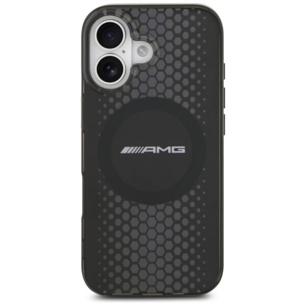 AMG Double Layer Transparent Graphics MagSafe case for iPhone 17 - blackeng