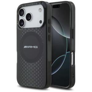 AMG Double Layer Transparent Graphics MagSafe Case for iPhone 17 Pro - Blackeng