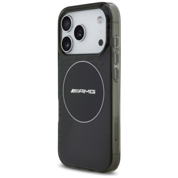 AMG Double Layer Transparent Smocked MagSafe Case for iPhone 17 Pro - Blackeng