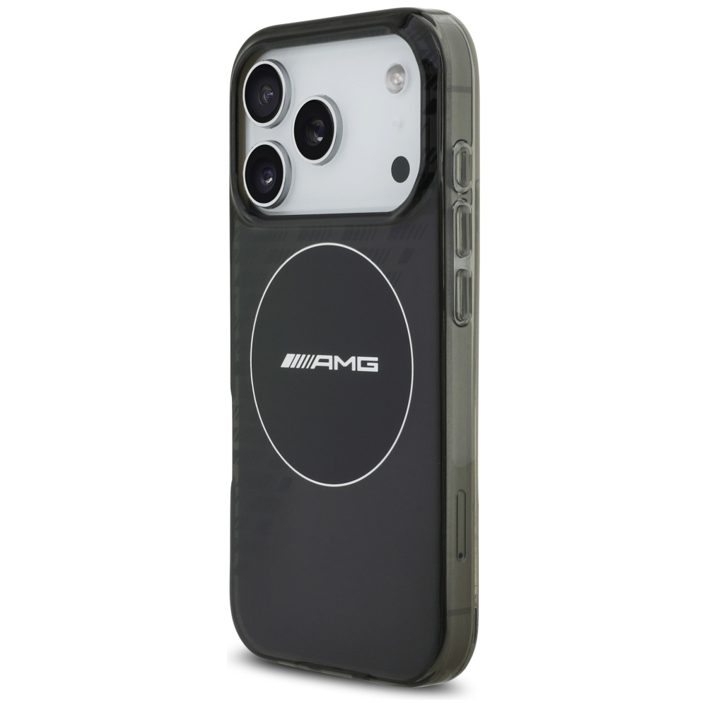AMG Double Layer Transparent Smocked MagSafe Case for iPhone 17 Pro - Blackeng