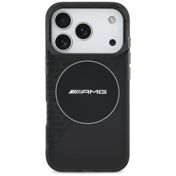 AMG Double Layer Transparent Smocked MagSafe Case for iPhone 17 Pro - Blackeng