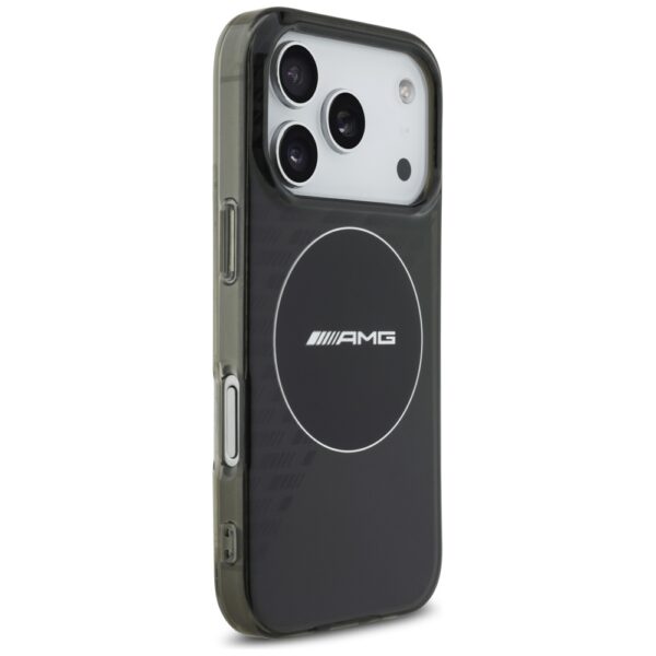 AMG Double Layer Transparent Smocked MagSafe Case for iPhone 17 Pro - Blackeng