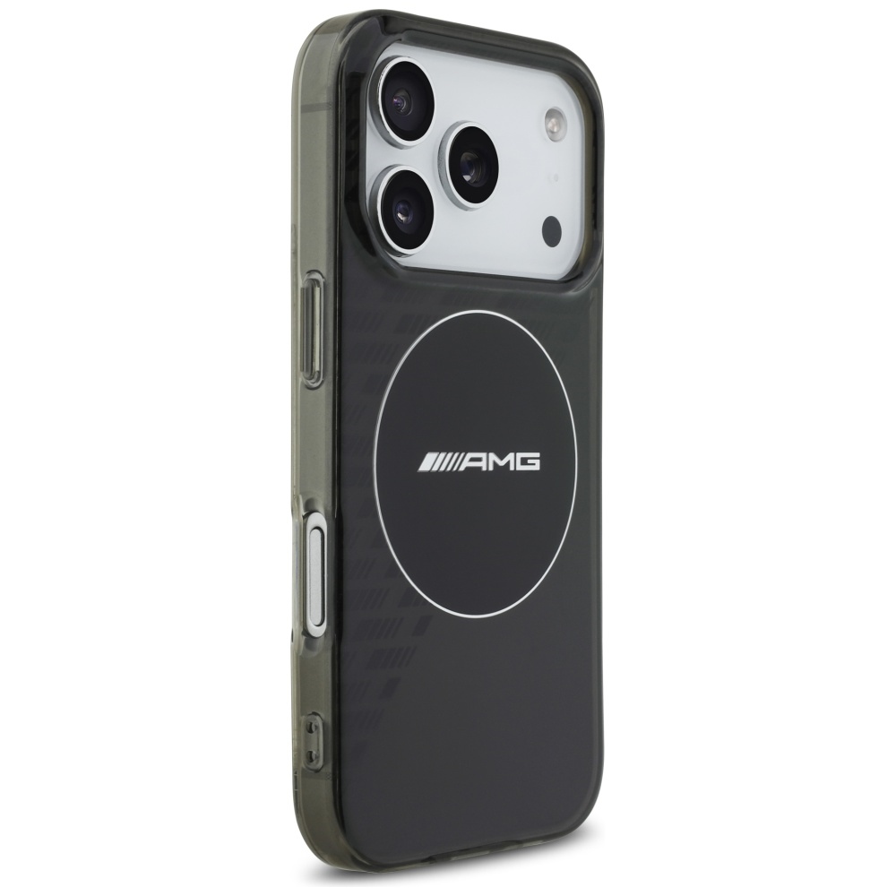 AMG Double Layer Transparent Smocked MagSafe Case for iPhone 17 Pro - Blackeng