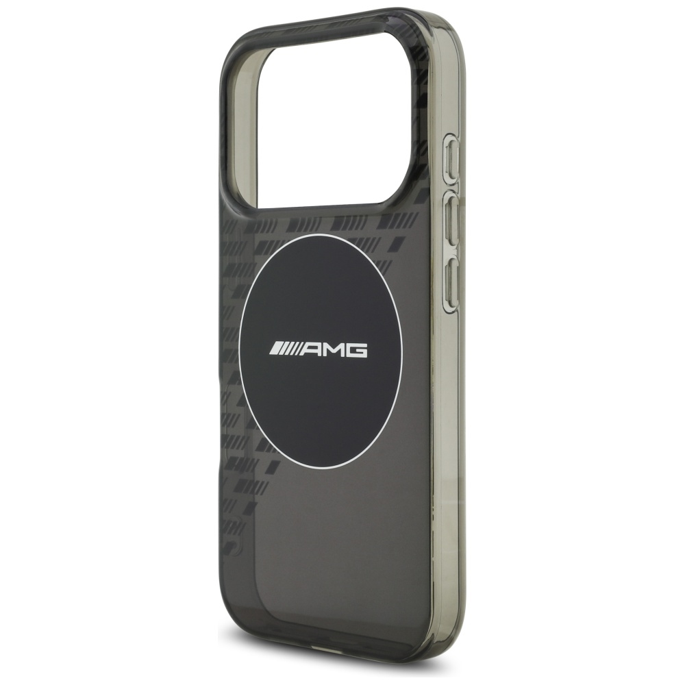 AMG Double Layer Transparent Smocked MagSafe Case for iPhone 17 Pro - Blackeng