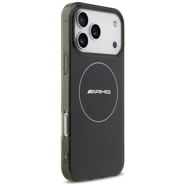 AMG Double Layer Transparent Smocked MagSafe Case for iPhone 17 Pro Max - Blackeng