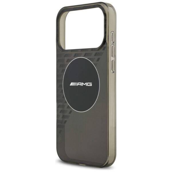 AMG Double Layer Transparent Smocked MagSafe Case for iPhone 17 Pro Max - Blackeng