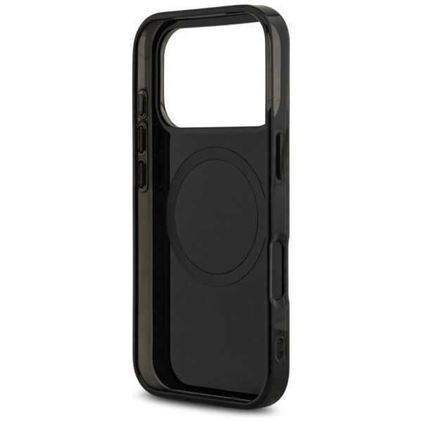 AMG Double Layer Transparent Rhombs MagSafe Case for iPhone 17 Pro - Black and Redeng