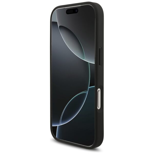 AMG Leather Debossed Lines Logo Case for iPhone 17 Pro - Blackeng