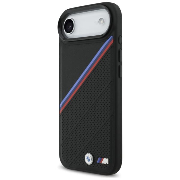 BMW M Tricolor Metal Logo MagSafe Case for iPhone 17 Air - Blackeng