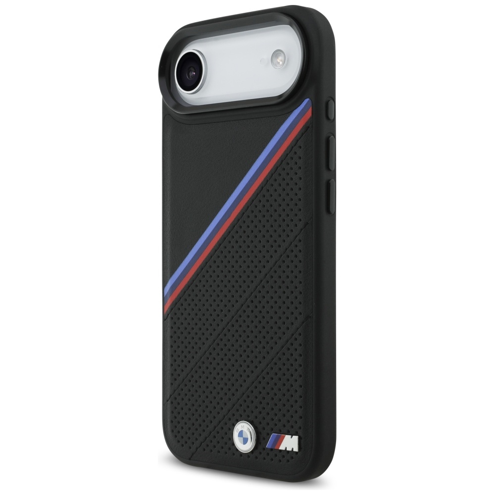 BMW M Tricolor Metal Logo MagSafe Case for iPhone 17 Air - Blackeng
