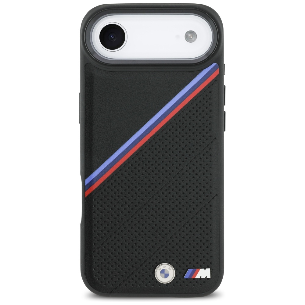 BMW M Tricolor Metal Logo MagSafe Case for iPhone 17 Air - Blackeng