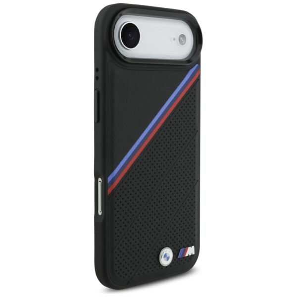 BMW M Tricolor Metal Logo MagSafe Case for iPhone 17 Air - Blackeng