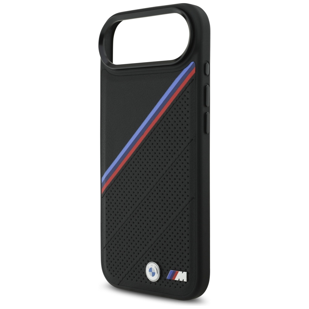 BMW M Tricolor Metal Logo MagSafe Case for iPhone 17 Air - Blackeng