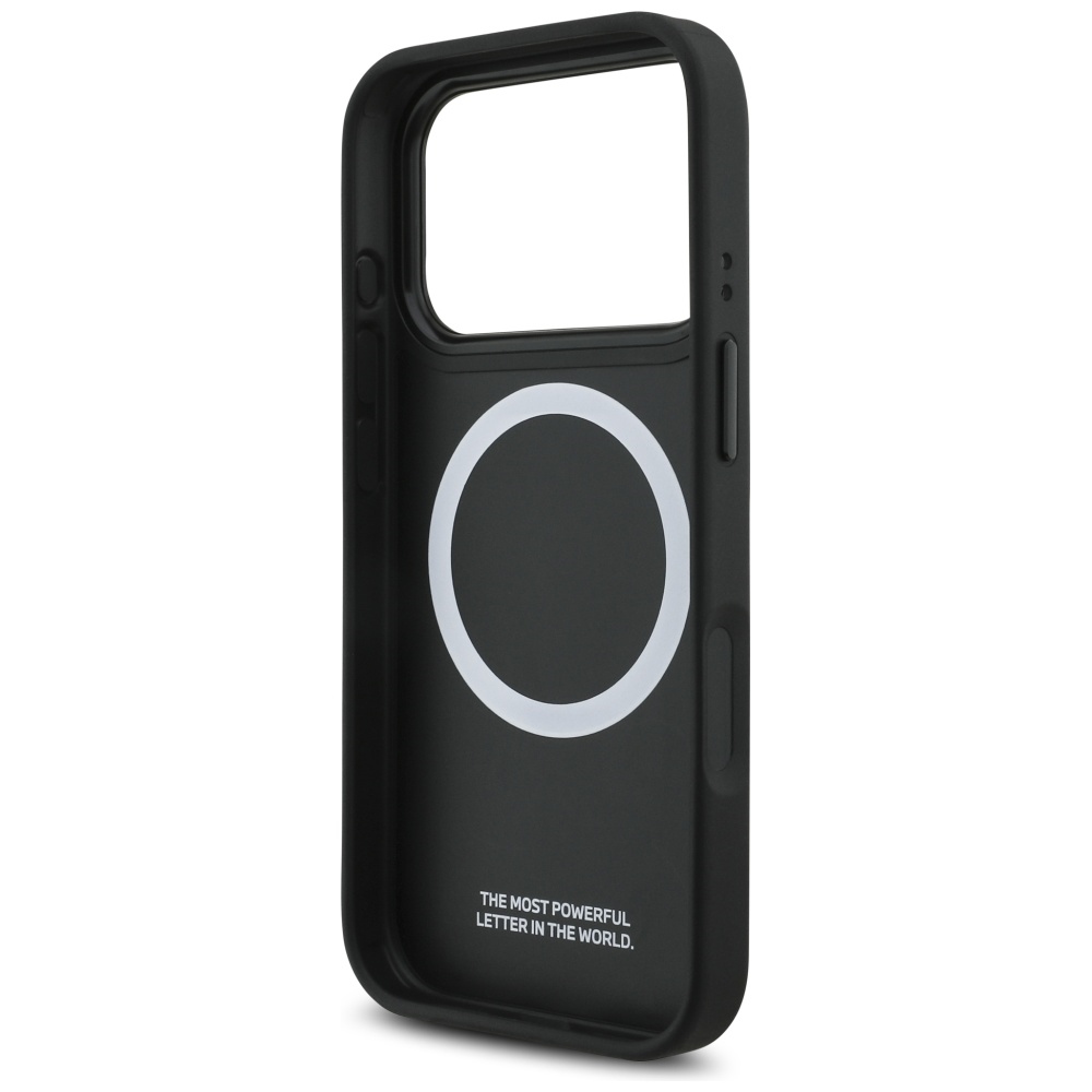 BMW M Tricolor Metal Logo MagSafe Case for iPhone 17 Pro - Blackeng
