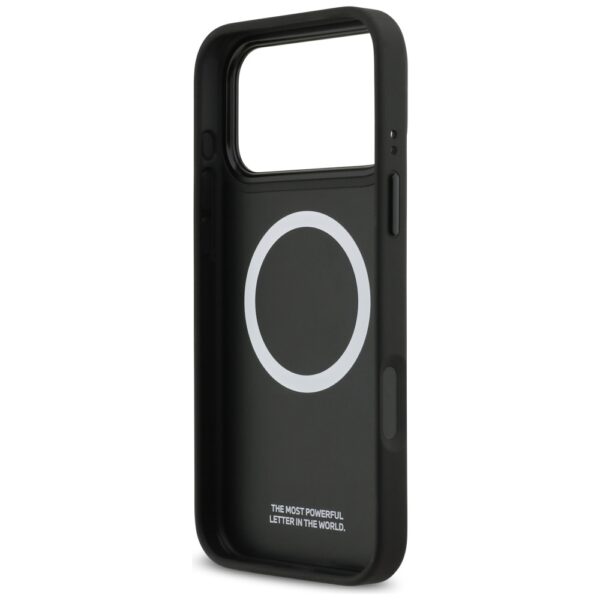 BMW M Tricolor Metal Logo MagSafe Case for iPhone 17 Pro Max - Grayeng