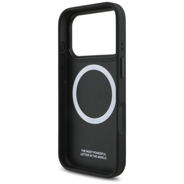 BMW M Tricolor Metal Logo MagSafe Case for iPhone 17 Pro - Grayeng