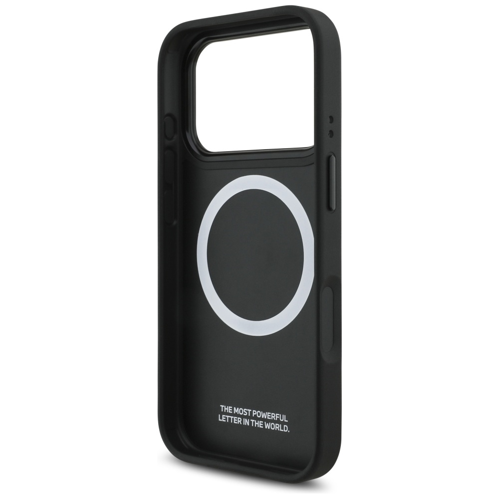 BMW M Tricolor Metal Logo MagSafe Case for iPhone 17 Pro - Grayeng