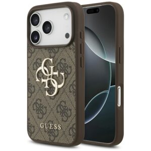 Guess 4G Big Logo Case for iPhone 17 Pro - Browneng