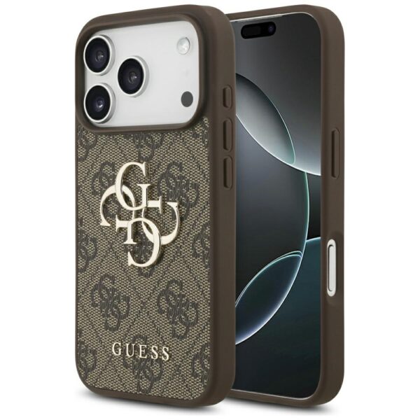 Guess 4G Big Logo Case for iPhone 17 Pro - Browneng