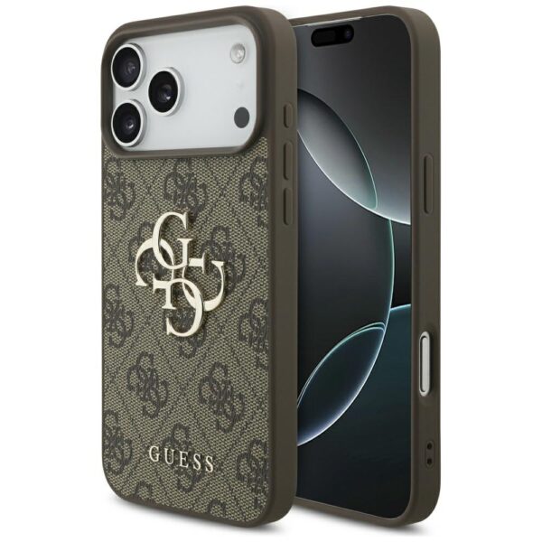 Guess 4G Big Logo Case for iPhone 17 Pro Max - Browneng