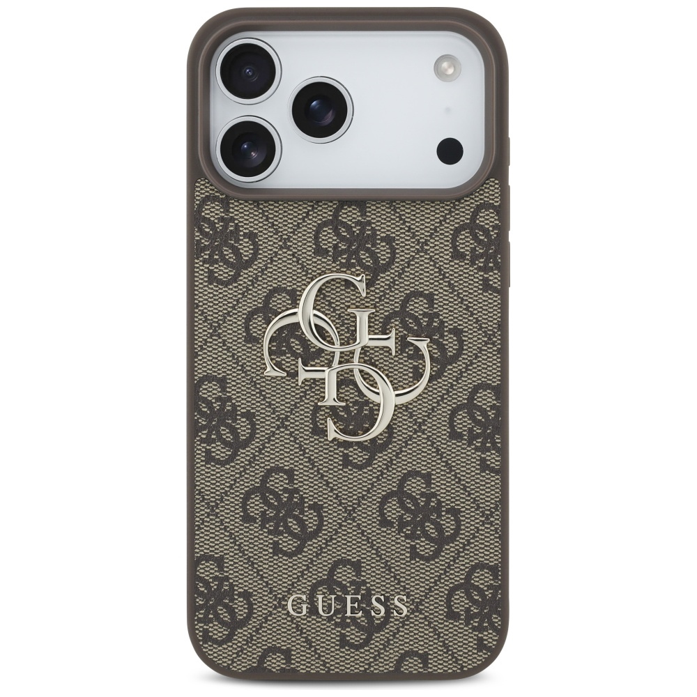 Guess 4G Big Logo Case for iPhone 17 Pro Max - Browneng