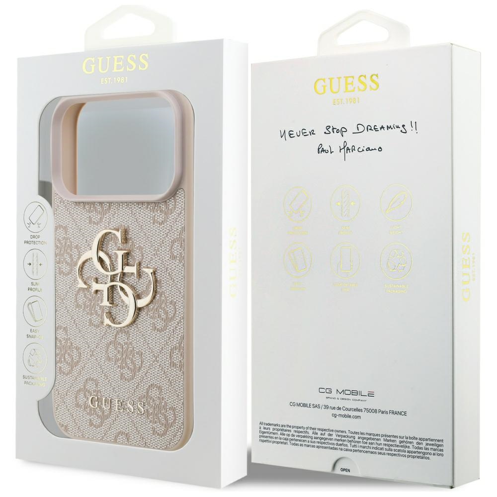Guess 4G Big Logo Case for iPhone 17 Pro - Pinkeng