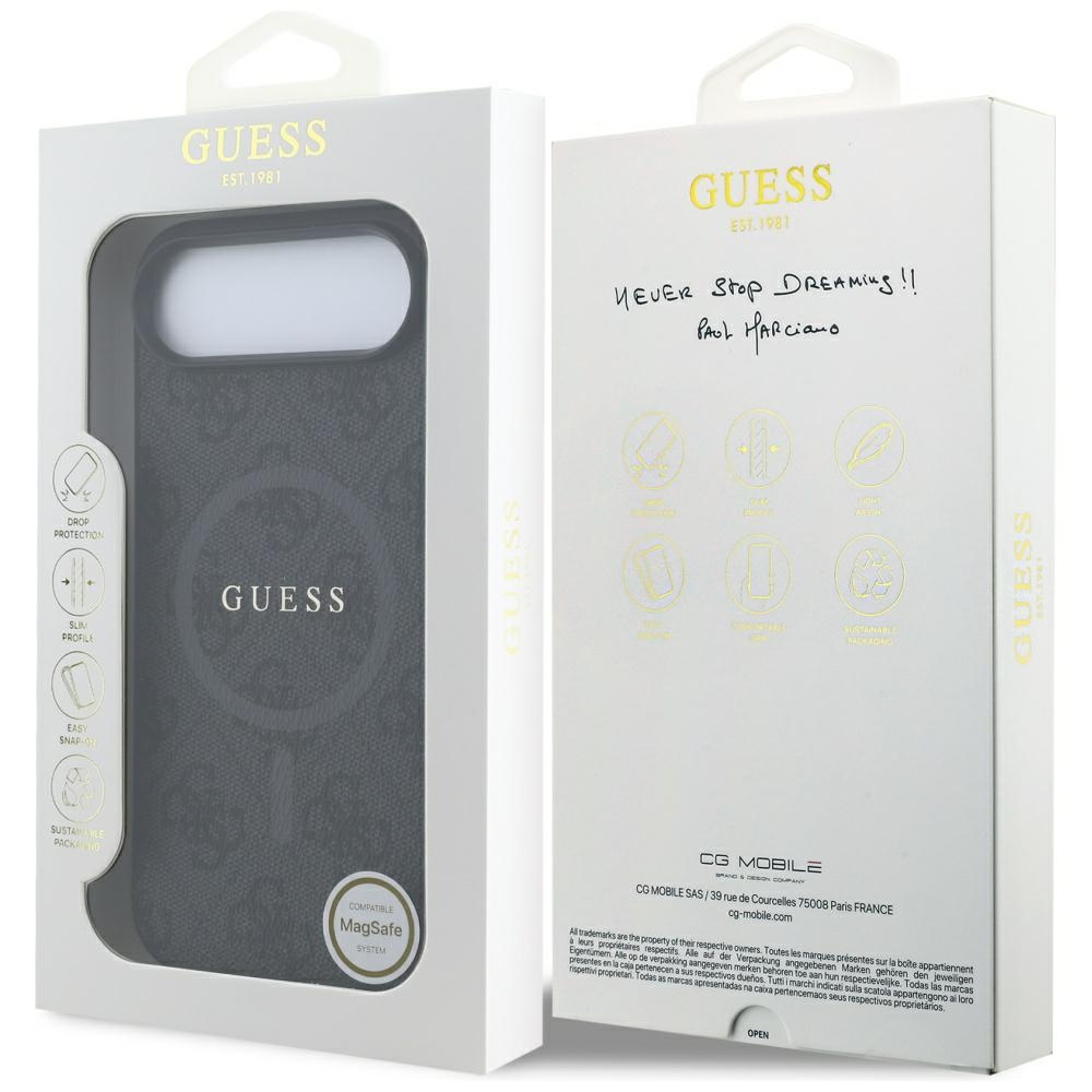 Guess 4G Ring Classic Logo MagSafe case for iPhone 17 Air - blackeng