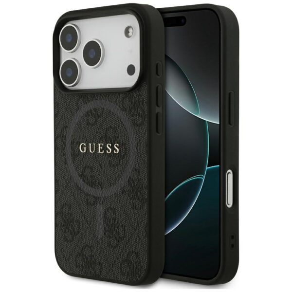 Guess 4G Ring Classic Logo MagSafe case for iPhone 17 Pro - blackeng