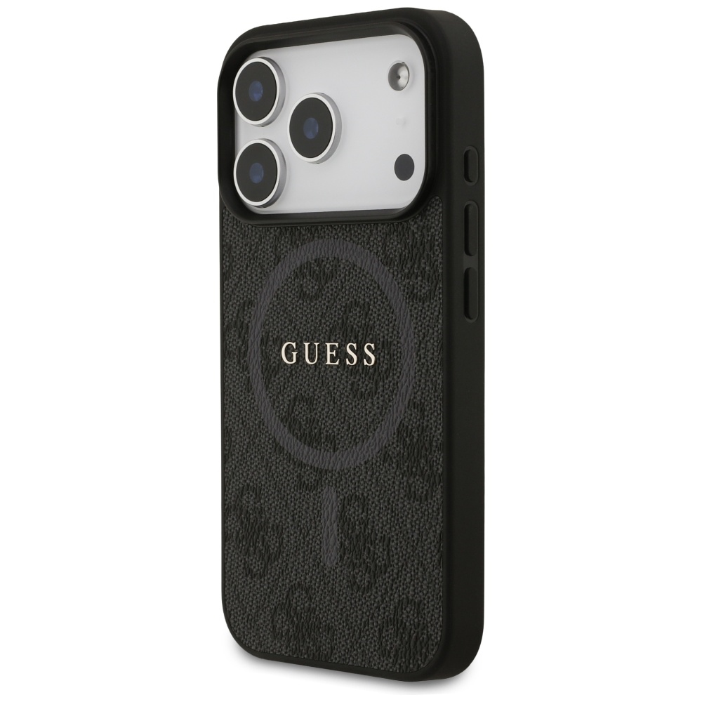 Guess 4G Ring Classic Logo MagSafe case for iPhone 17 Pro - blackeng